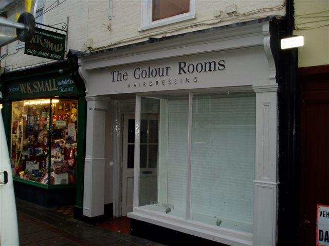 Colour Rooms shop front sign