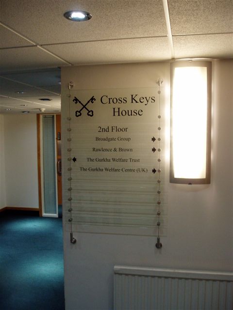 Cross Keys House Directory Boards for Buildings