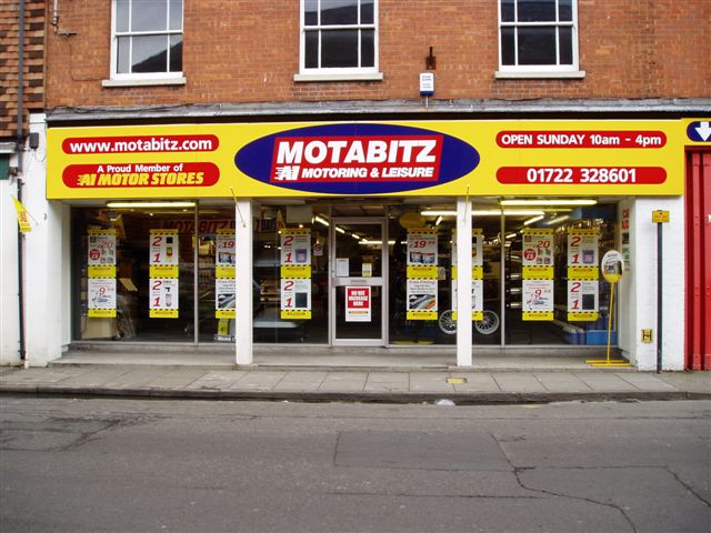 Motabitz shop front sign