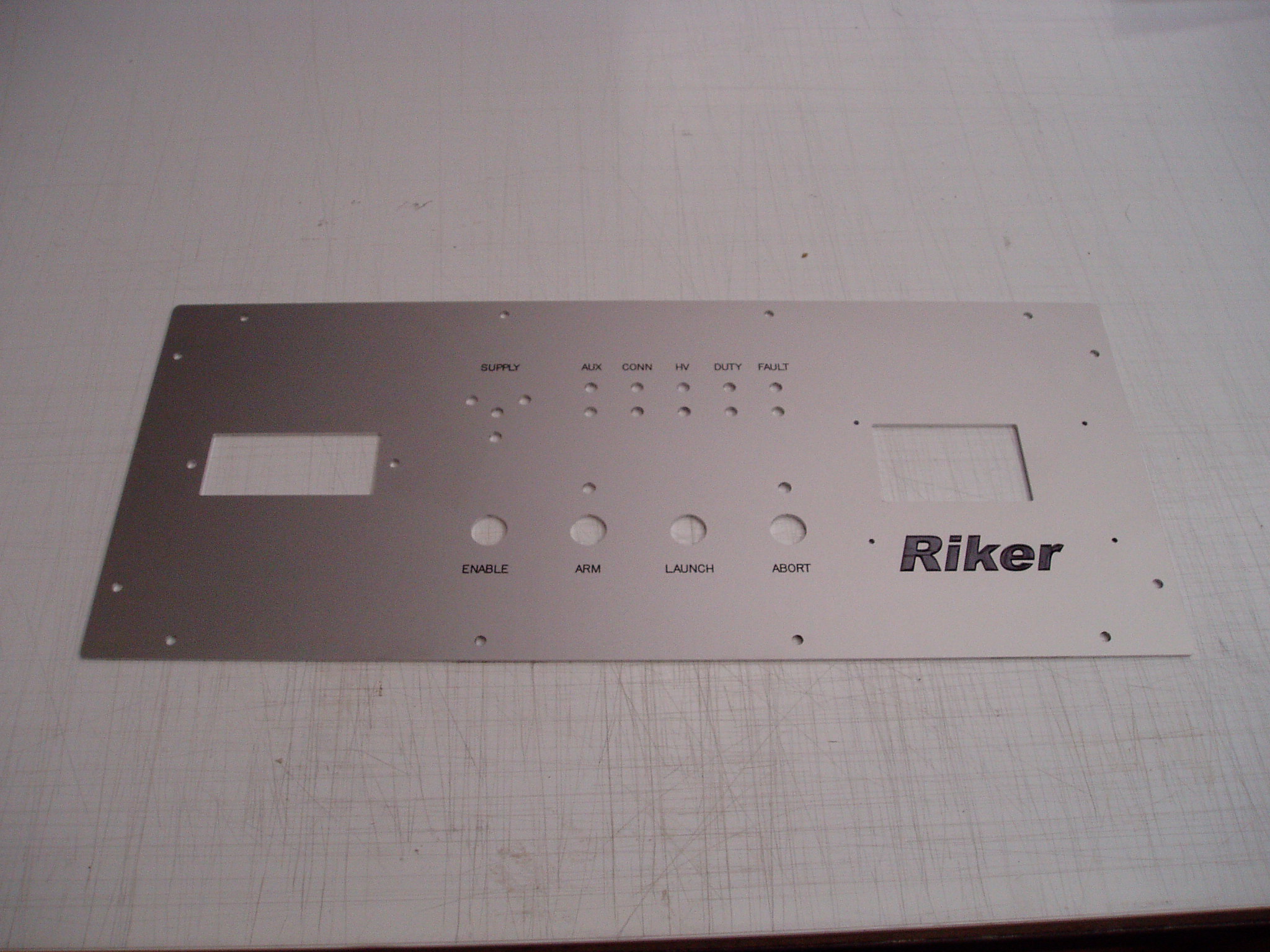 Riker Engraved Control Panel