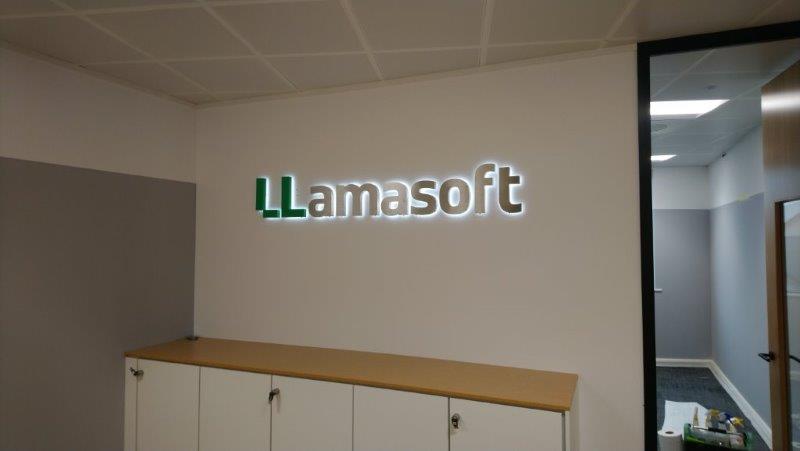 Llamasoft business sign