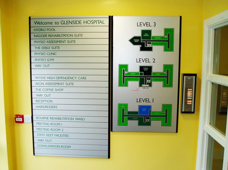 Glenside Hospital Directory Board