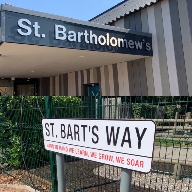 St Bartholomews professional sign